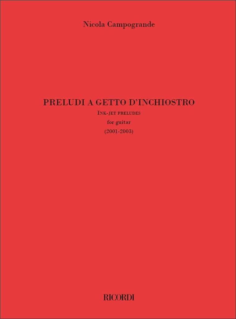Preludi a getto d'inchiostro
